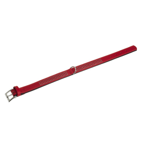 Lederhalsband Vintage mit Strass für Hunde