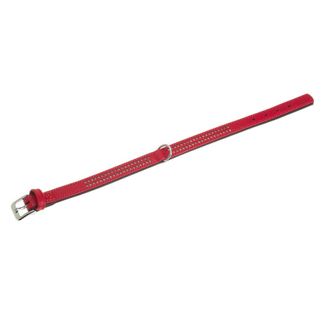 Lederhalsband Vintage mit Strass für Hunde