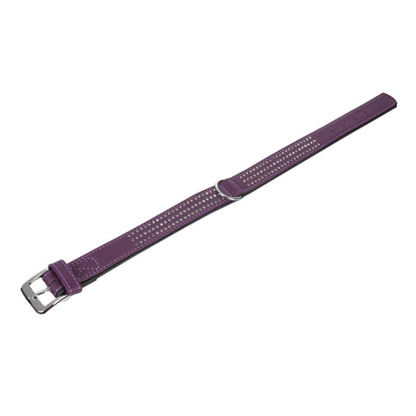 Lederhalsband Vintage mit Strass für Hunde