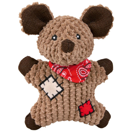 Maus mit Flicken aus Plüsch – Plüsch, 19 cm