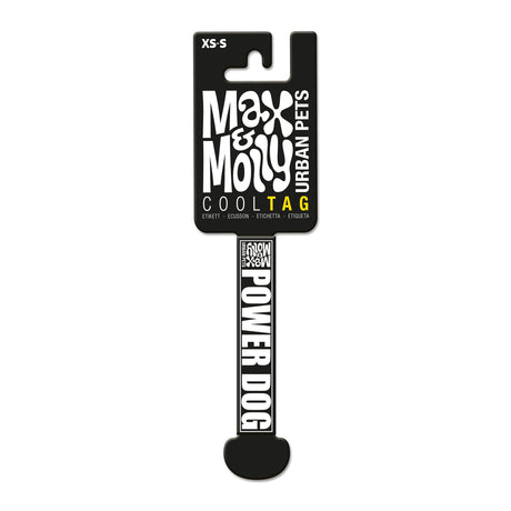 Max & Molly Cool Tags für Leinen und Geschirre – für XS-S Leinen - Power Dog (lang)