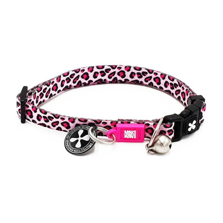 Katzenhalsband Smart ID – one Size - Leopard Pink