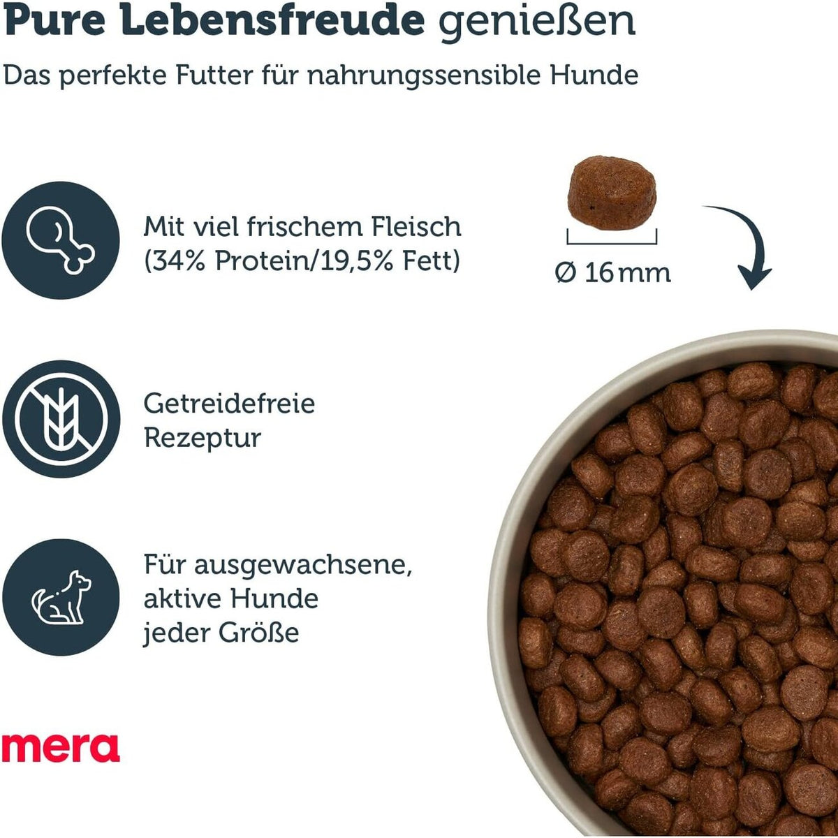 Mera Dog Pure Sensitive Fresh Meat Rind & Kartoffel