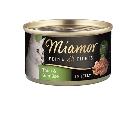Miamor Feine Filets Dosen Katzenfutter – Thunfisch & Gemüse 24x100g