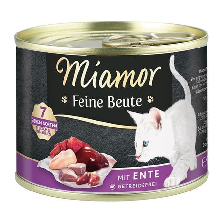 Katzen Futter in Dose Feine Beute – Ente 12x185g