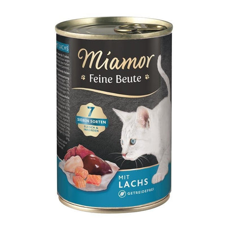 Katzen Futter in Dose Feine Beute – Lachs 12x400g