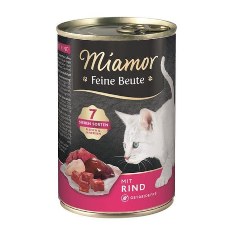 Katzen Futter in Dose Feine Beute – Rind 12x400g