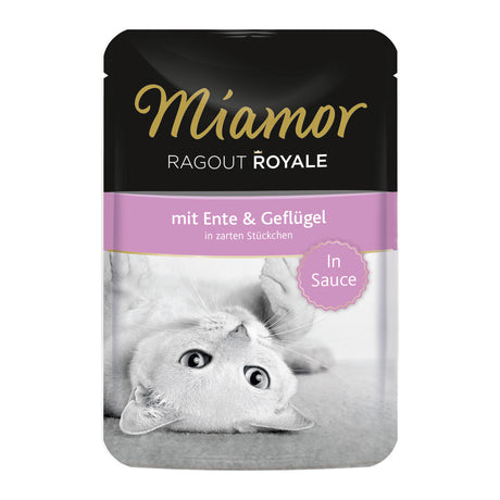 Miamor Ragout Royale in Soße Katzenfutter – Ente & Geflügel 22x100g
