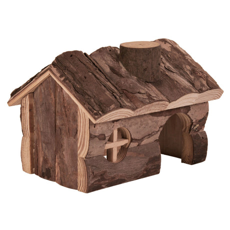 Nagerhaus Hendrik aus Nadelholz ohne Harzkanäle – 20 × 13 × 13 cm, große Hamster, Degus