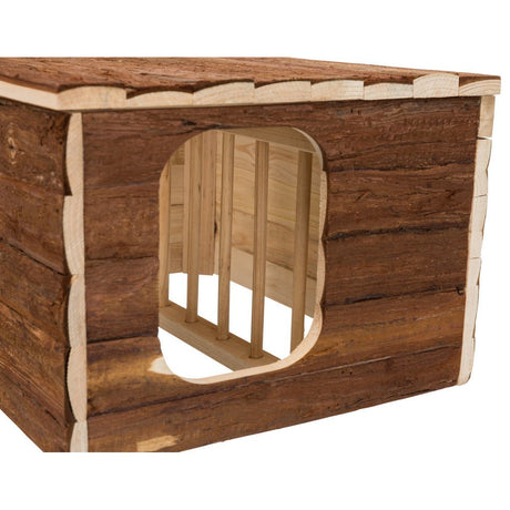 Natural Living Haus Hilke mit integrierter Heuraufe