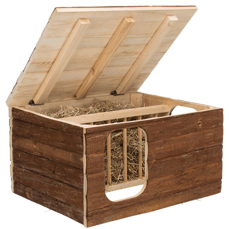 Natural Living Haus Hilke mit integrierter Heuraufe