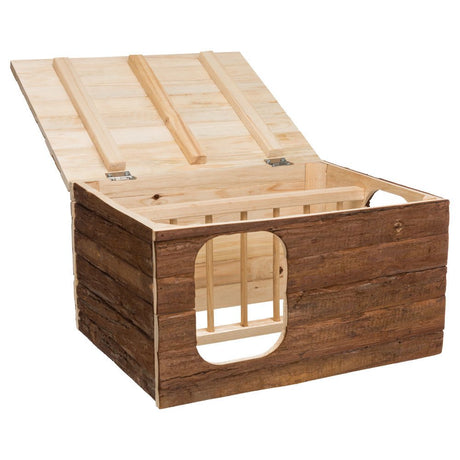 Natural Living Haus Hilke mit integrierter Heuraufe