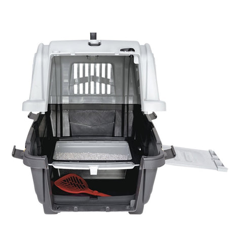 Katzen Transportbox mit integrierter Katzentoilette