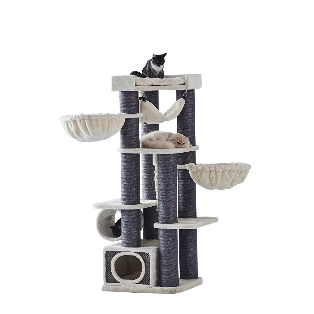 Kratzbaum Chilo – 165 cm, grau, cream