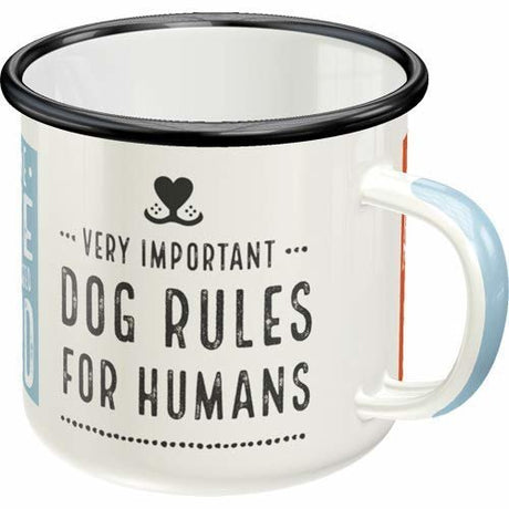 Nostalgic-Art Emaille-Becher Dog Rules