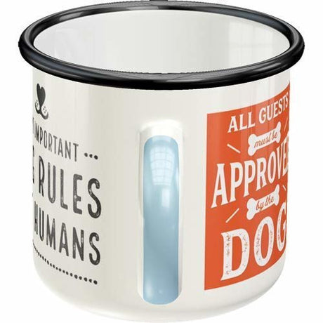 Nostalgic-Art Emaille-Becher Dog Rules