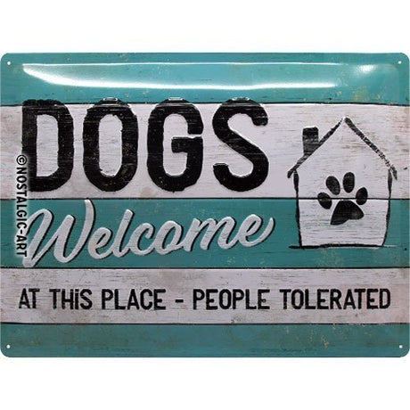 Nostalgic-Art Dogs Welcome