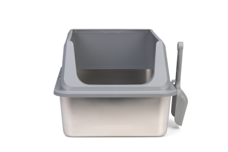 Beeztees Katzentoilette Zilva aus Edelstahl – Hygienisch, robust & komfortabel für Deine Katze