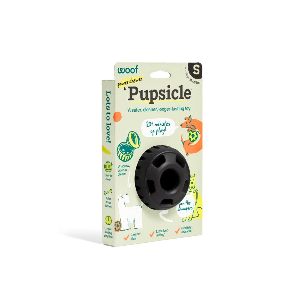 Pupsicle Power Chewer: Kühlender Schleckspaß für deinen Hund 🐶 – S: ca 7 cm, für Hunde < 10 kg