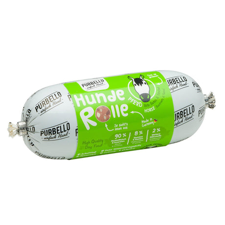 PurBello Hundewurst Hundefutter – Pferd 200g