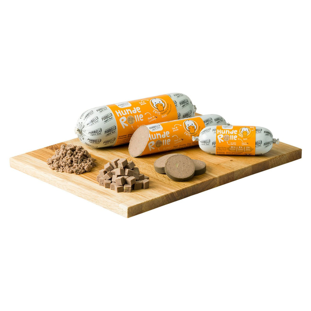 PurBello Hundewurst Hundefutter – Ente 200g