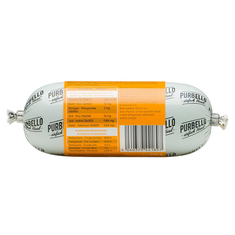 PurBello Hundewurst Hundefutter – Ente 200g