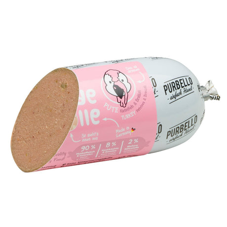 PurBello Hundewurst Hundefutter – Truthahn 200g