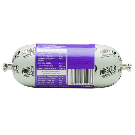 PurBello Hundewurst Hundefutter – Ziege 200g