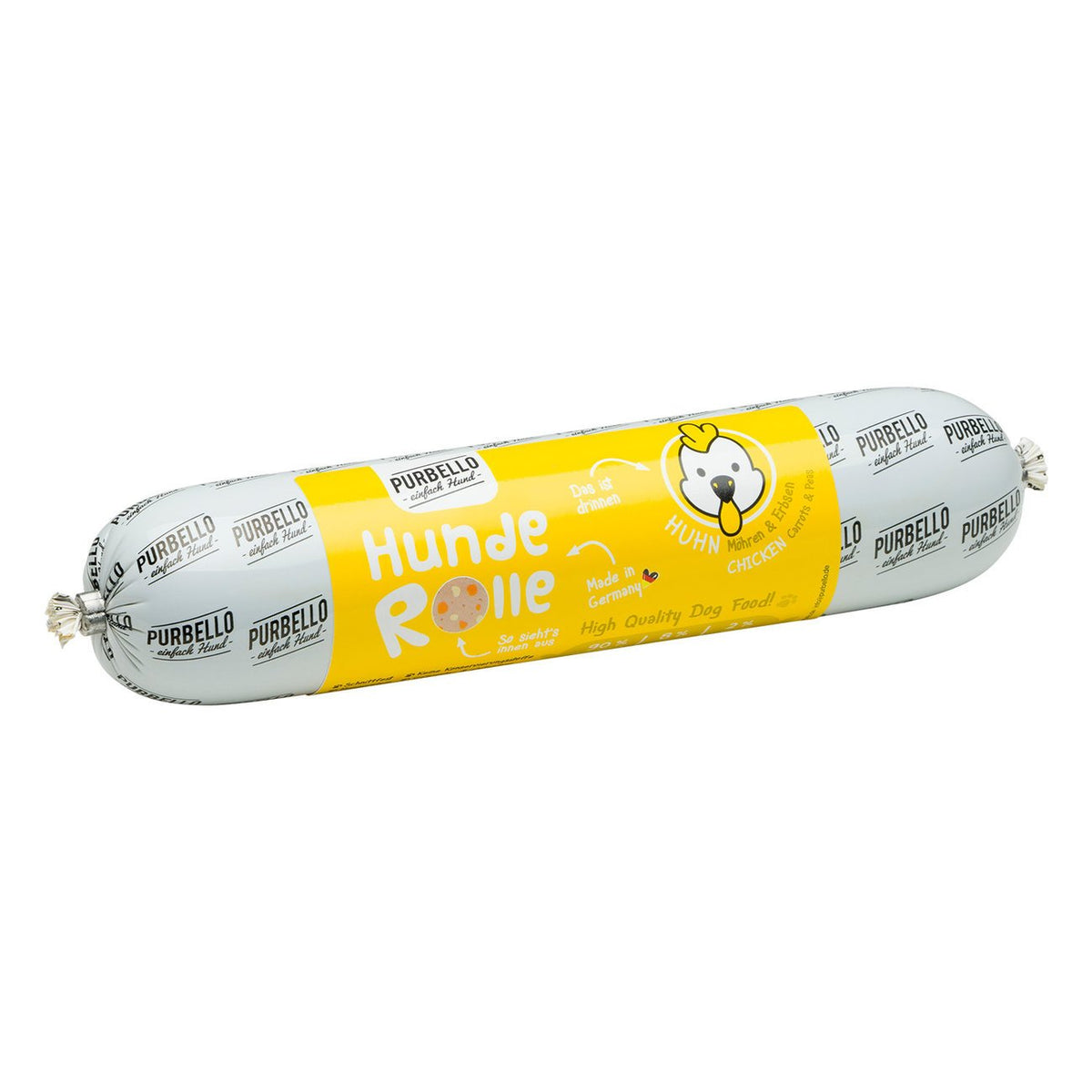PurBello Hundewurst Hundefutter – Huhn 400g