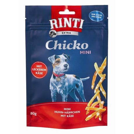 Rinti Chicko Mini Hundesnacks für kleine Hunde – Huhn & Käse 80g