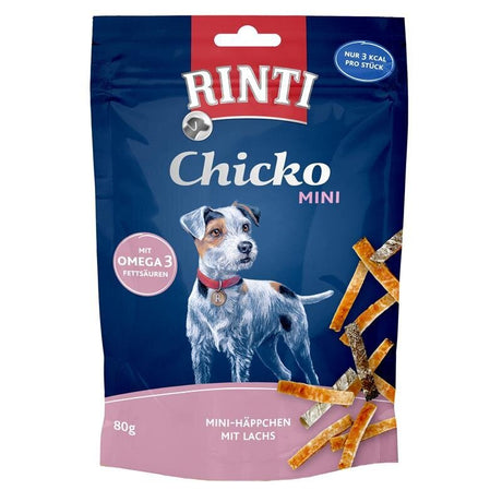 Rinti Chicko Mini Hundesnacks für kleine Hunde – Lachs 80g