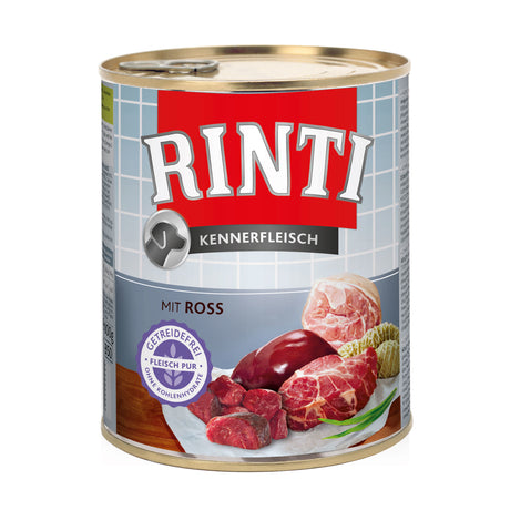 Rinti Kennerfleisch Hundefutter – 12 x 800g Ross