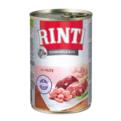 Rinti Kennerfleisch Hundefutter – 24 x 400g Pute