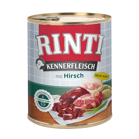 Rinti Kennerfleisch Hundefutter – 12 x 800g Hirsch