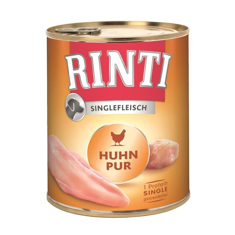 Singlefleisch Hundefutter Dose – 6 x 800 g Huhn pur