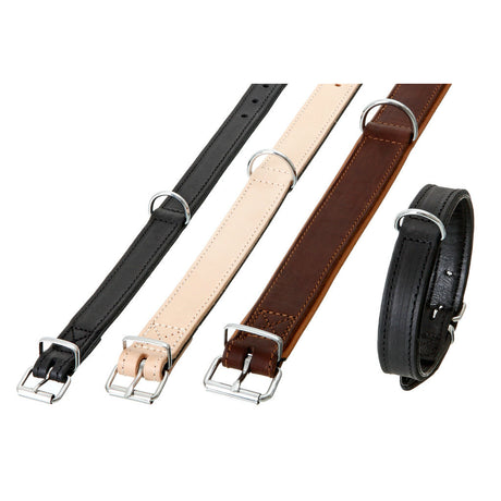Lederhalsband Rondo für Hunde breit