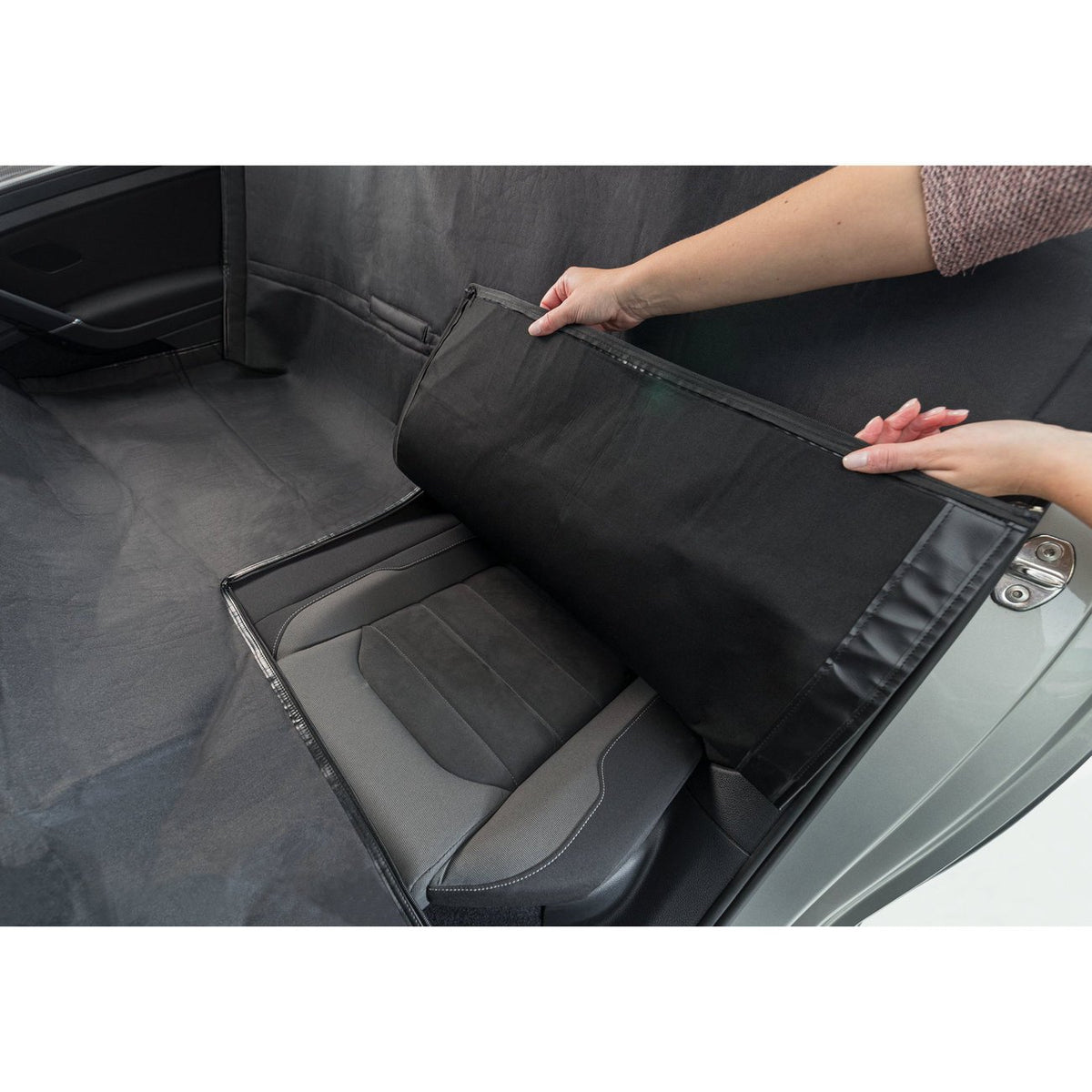 Rücksitz Auto-Schondecke teilbar mit Kopfstützen-Schutz