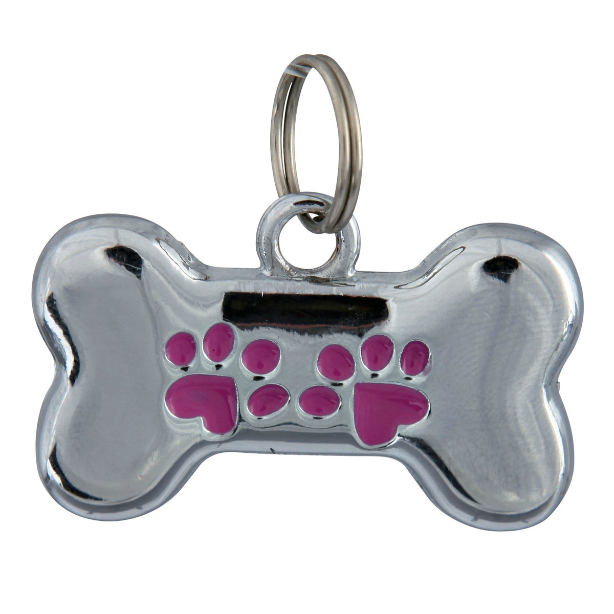 Schmuck Adressanhänger Hund – Hund mit Strass, 3,5 × 2,5 cm