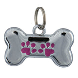 Schmuck Adressanhänger Hund – Hund mit Strass, 3,5 × 2,5 cm