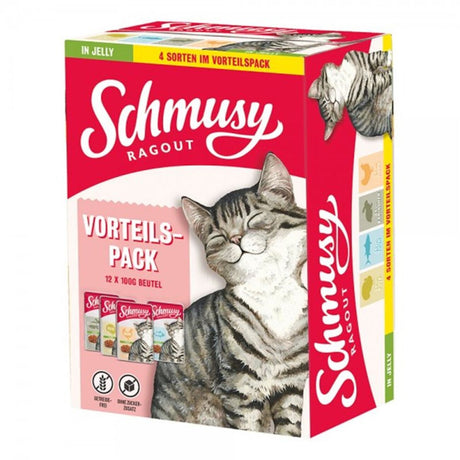 Schmusy Katzenfutter Ragout in Jelly Vorteilspack