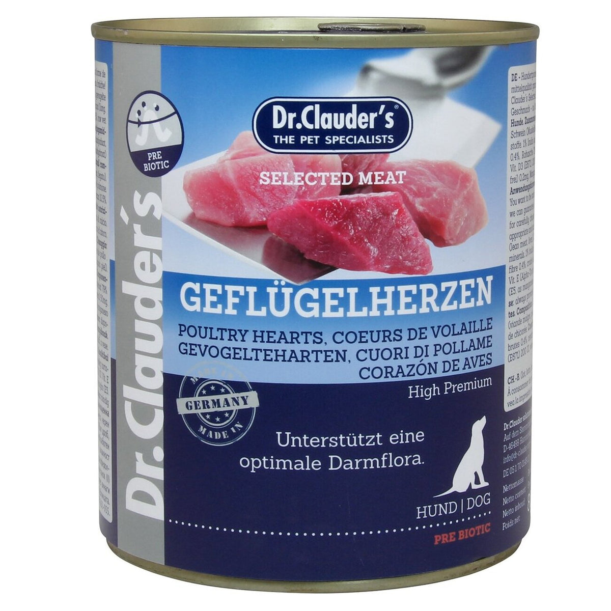 Selected Meat Prebiotics in Dose – Geflügelherzen 6x800g