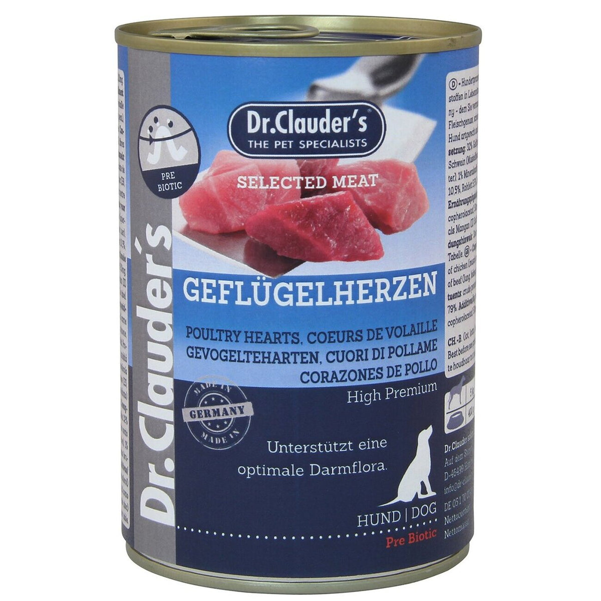 Selected Meat Prebiotics in Dose – Geflügelherzen 6x400g