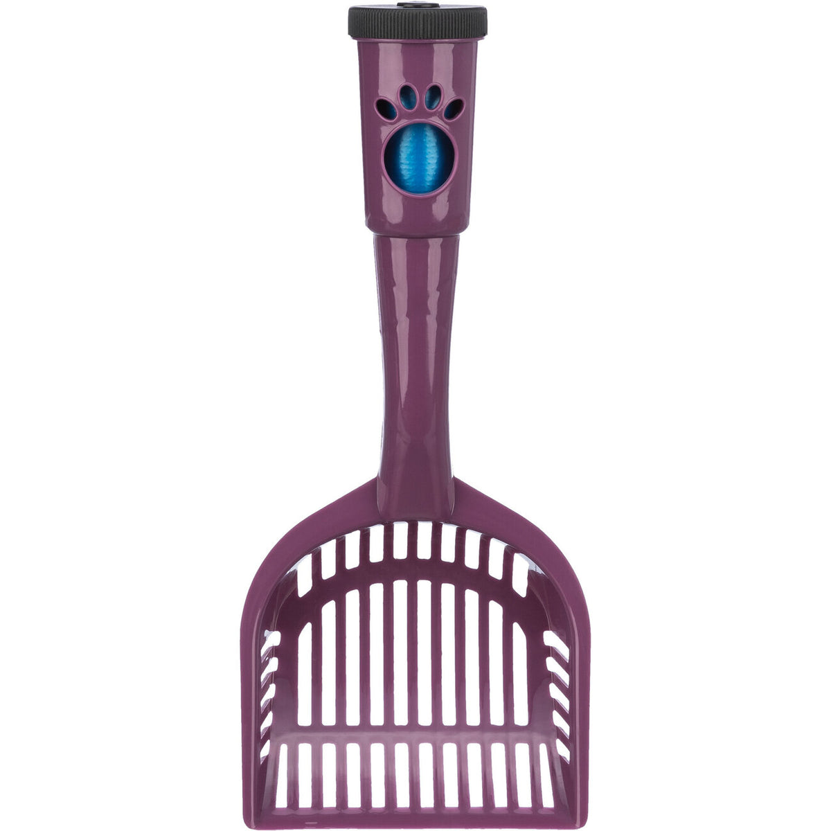 Streulöffel mit Kotbeutel – 38 cm, zufällige Farbe