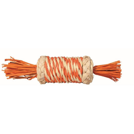 Stroh-Rolle für Kaninchen und Meerschweinchen – 18 cm