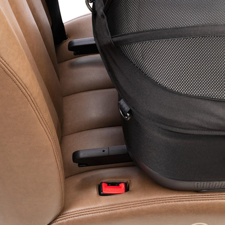 TAVO Maeve™ iso6X Haustier-Autositz mit ISOFIX – Crash-getestet Sicher & Komfortabel für Hund & Katze – onyx L 60 x B 43,5 x H 53 cm