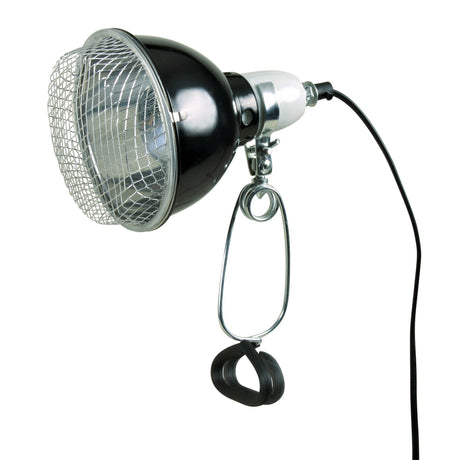 Terrarium Klemmlampen mit Schutzgitter – Maße: ø 14 × 17 cm max. Leistung: 100 W