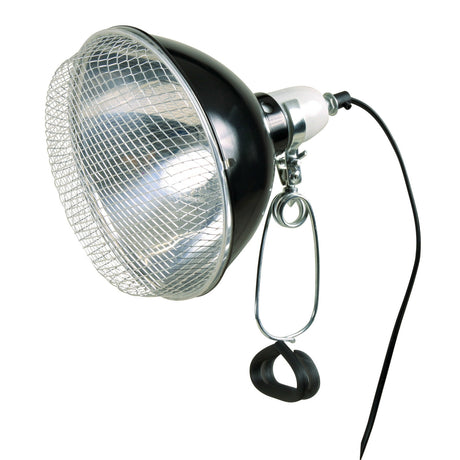Terrarium Klemmlampen mit Schutzgitter – Maße: ø 21 × 19 cm max. Leistung: 250 W