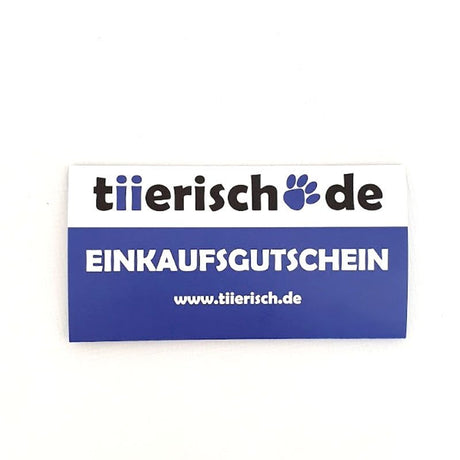 tiierisch.de Einkaufs Gutschein zum Verschenken