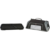 Airline Tasche Boarding – 55 × 23 × 40 cm, bis zu 7 kg, schwarz/grau