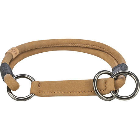 BE NORDIC Zug-Stopp Hundehalsband Leder